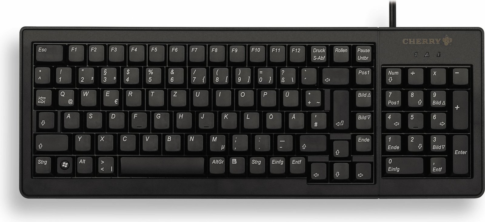 Tastierë Cherry XS Complete G84-5200, Full-size, Wired, USB, Mekanike, E zezë