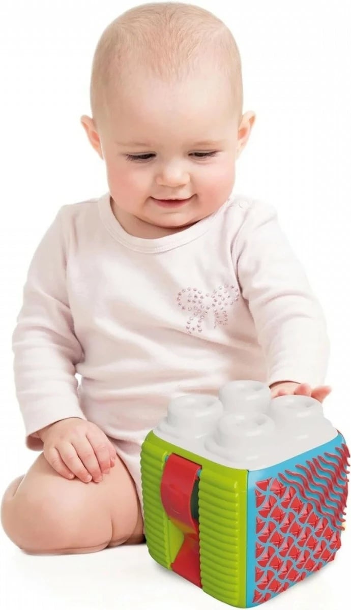 Lodër shqisore Clementoni Clemmy Sensory Block, 4 blloqe të buta, plastikë, shumëngjyrëshe