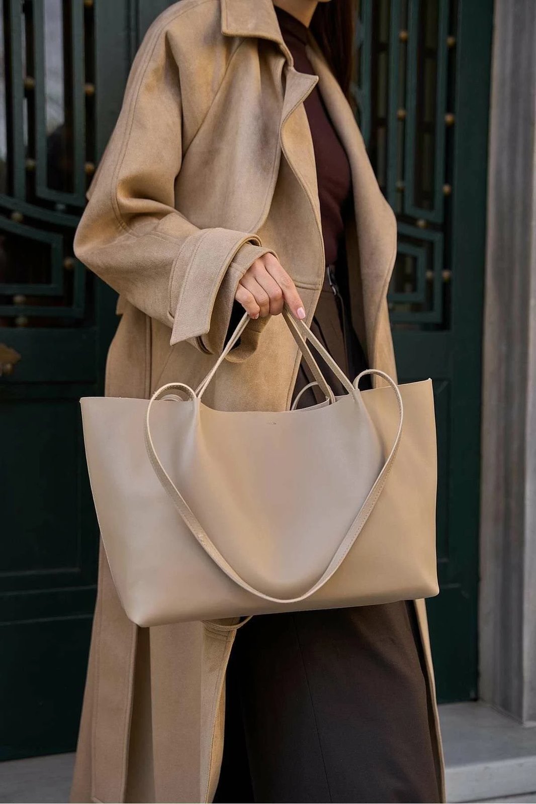 Çantë krahu Zoozie Bags, MK1020024SV10-049, ngjyrë mink