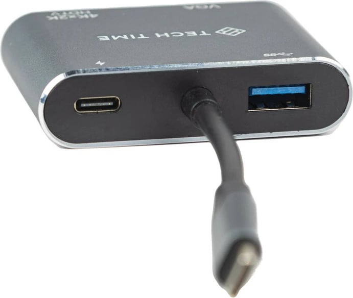 Docking Station USB-C HUB PD HDTV+VGA+USB 4IN1 - Tech Time TT24002