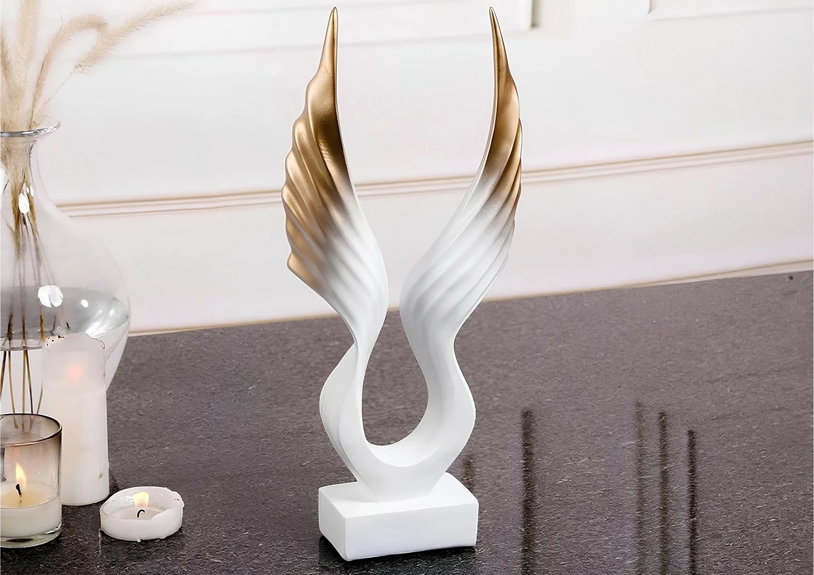 Objekt dekorativ Evila Originals, e bardhë dhe ari, 40x20cm Objekt dekorativ Evila Originals, e bardhë dhe ari, 40x20cm