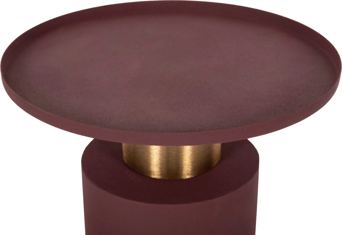 Tavolinë anësore PUNJAB FH4239.06 metalike, ngjyrë tulle-ari/bronz Φ36x47H cm