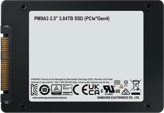 SSD Samsung PM9A3, 3.84 TB, 2.5", 6900 MB/s
