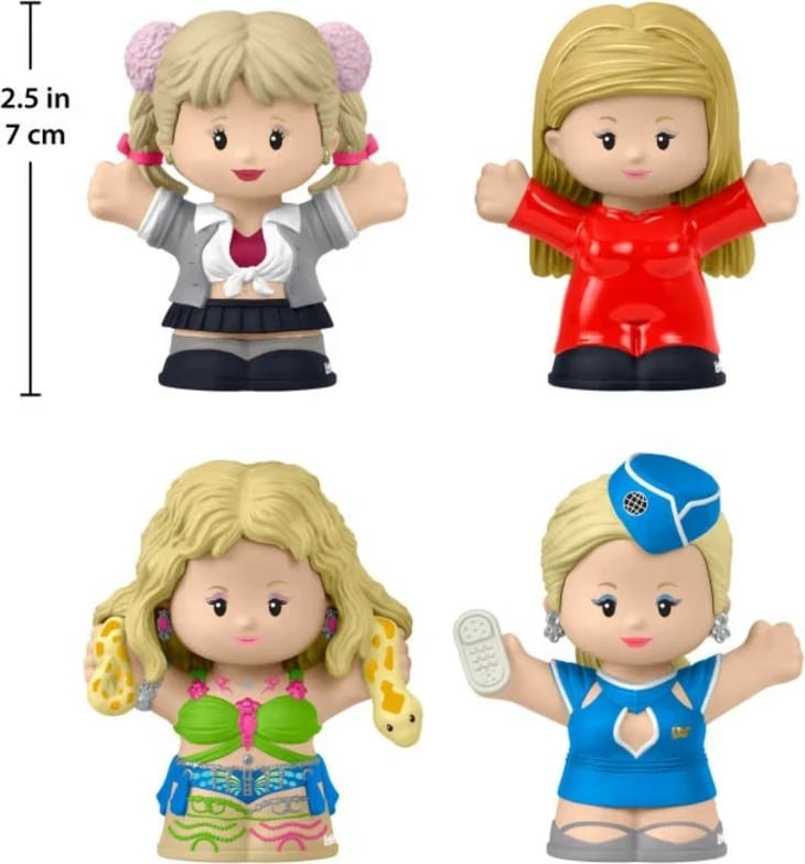 Set figurina koleksionuese Fisher Price Little People Collector Britney Spears, 4 copë