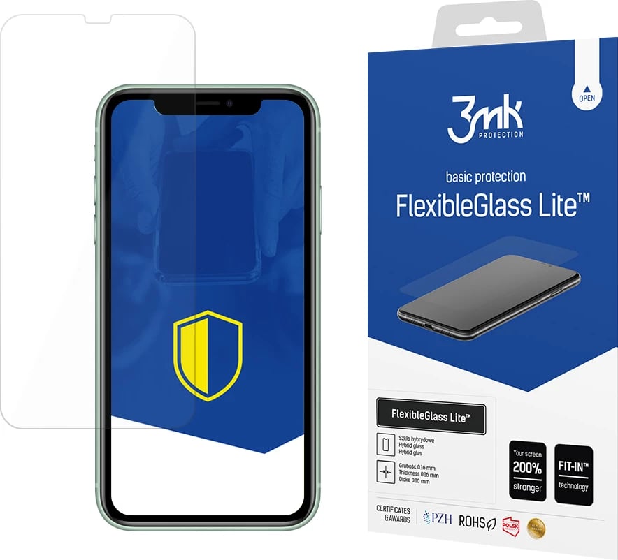 Mbrojtës ekrani 3mk FlexibleGlass Lite për iPhone 11, ultra i hollë, transparent