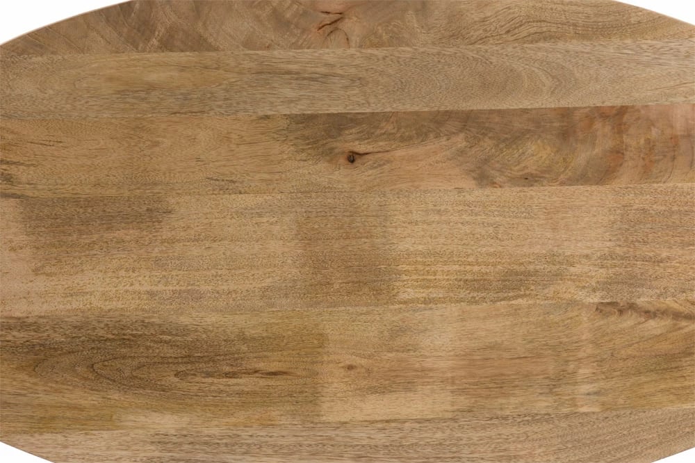 Tavolinë kafeje Skorpio, dru arre, këmbë metalike të zeza, 120x60x45cm