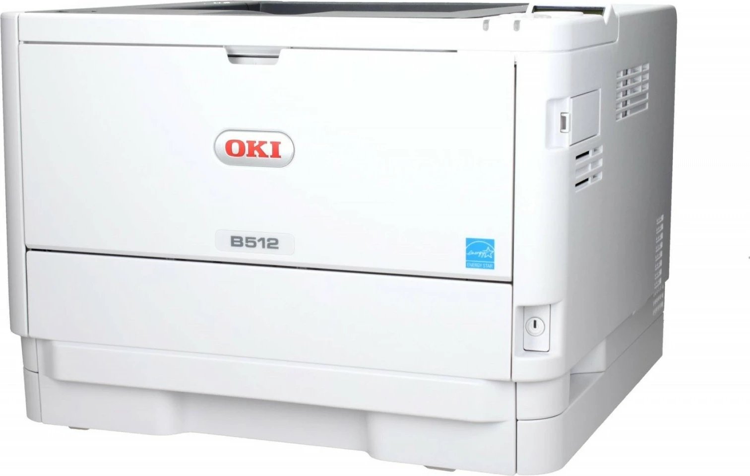 Printer monokrom OKI B512DN, A4, Duplex manual, Ethernet/USB 2.0, Bardhë