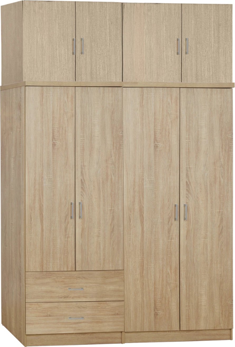 Set 4 pjesësh dollap me katër dyer me papafingo Sonama 160x42x241 FH11355.02