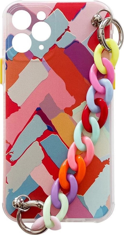 Mbështjellës Hurtel Color Chain Case për Samsung Galaxy A72, me zinxhir shumëngjyrësh