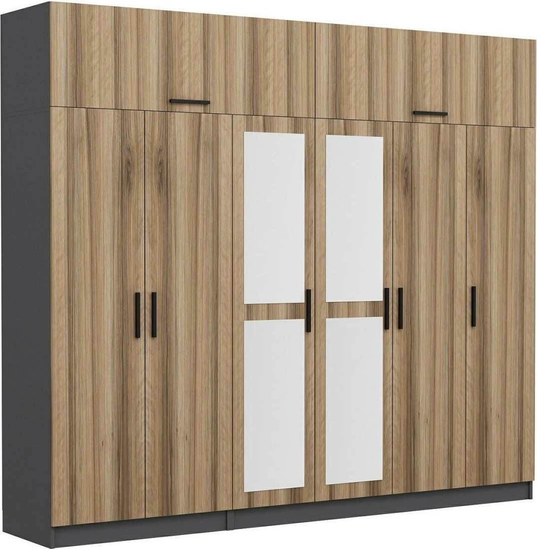 Dollap Skye Decor, ngjyrë arr dhe antracit, 5304