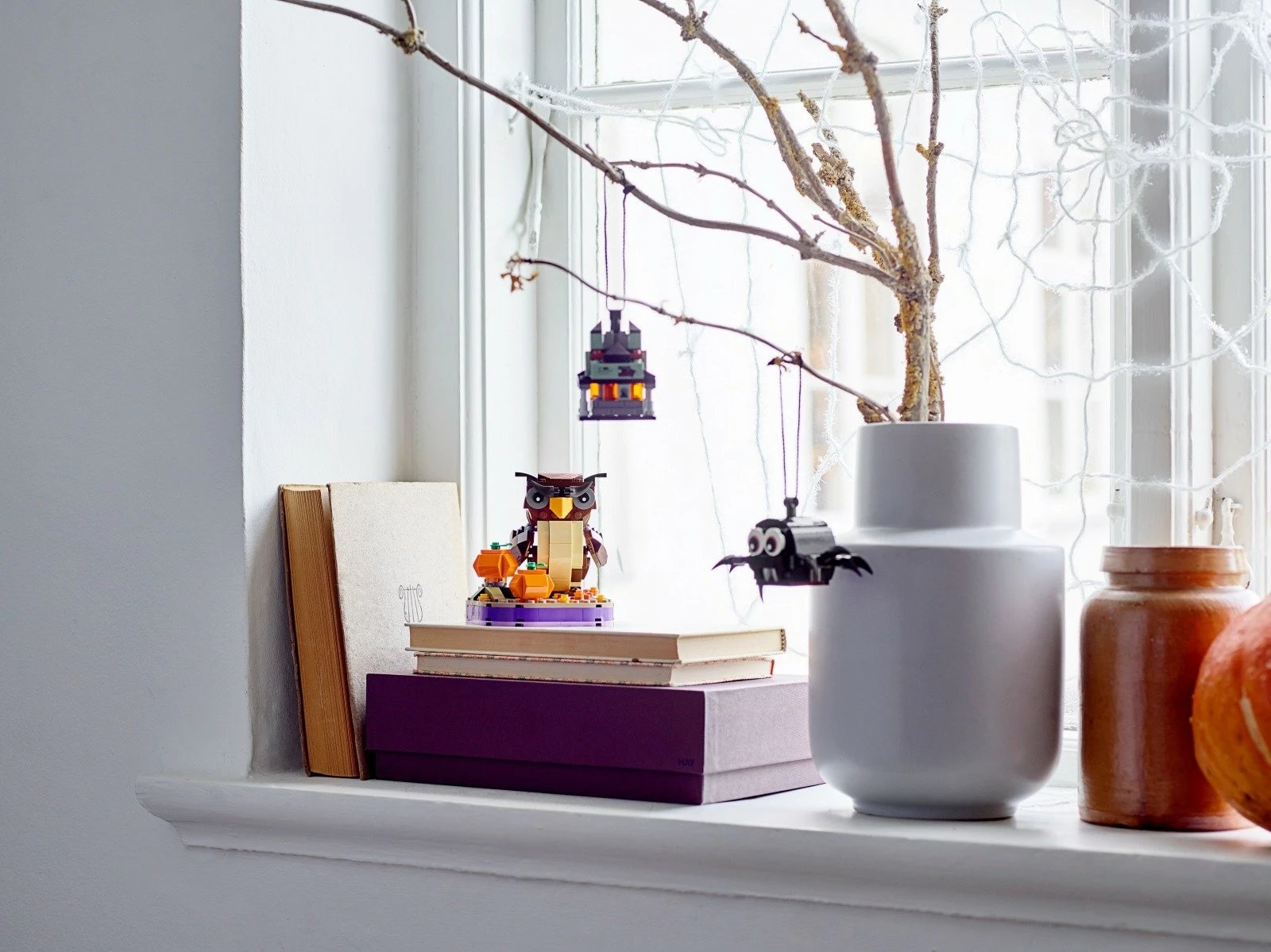 Set ndërtimi LEGO 40497 Halloween Owl, 228 pjesë, rreth 11 cm lartësi, për moshat 8+, plastikë, set mesatar