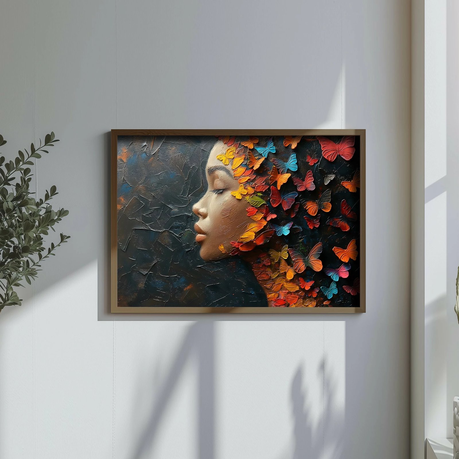 Pikturë dekorative me kornizë MDF, shumëngjyrëshe, Wallity, GE243-L