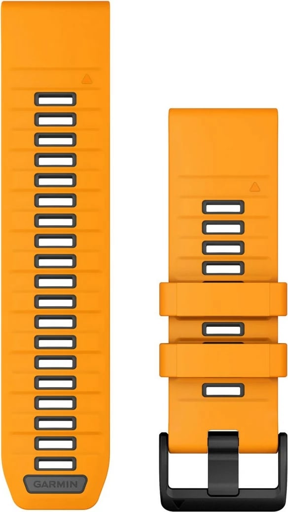 Rrip silikoni Garmin QuickFit 26mm për Smartwatch, ngjyrë grafit/portokalli