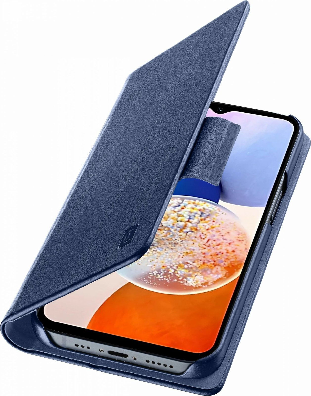 Mbështjellës folio Cellular Line për Samsung Galaxy A15, 6.5", xhuxhë, ngjyrë kaltër
