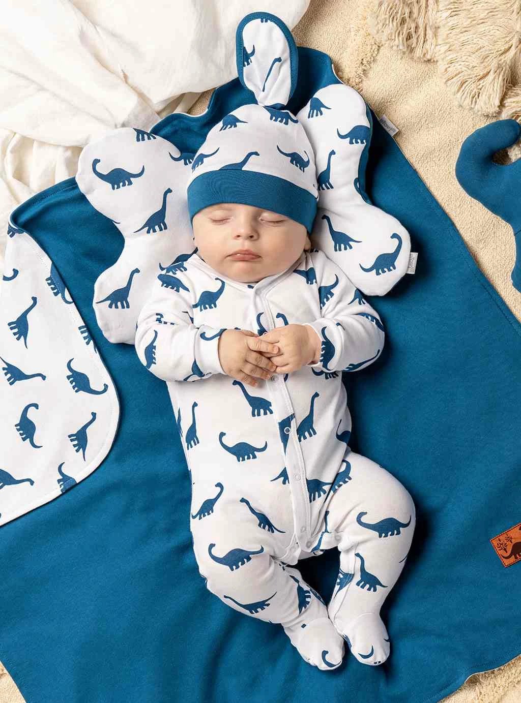 Kapelë bebe, Nicol, Ivo, 100% pambuk, madhësi 80 (9-12m), blu