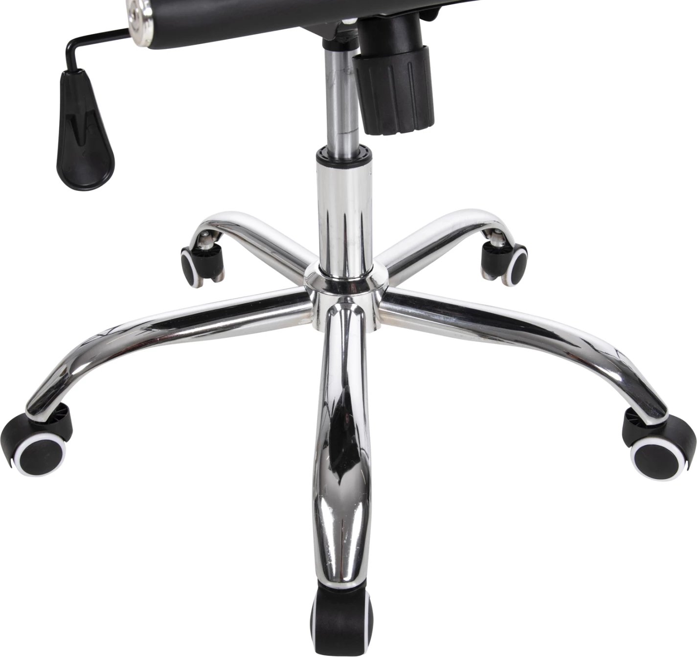 Karrige menaxheri për zyre BOSS FH1059.31, ngjyrë e zezë, PU-metal krom, 54x57x110H cm.