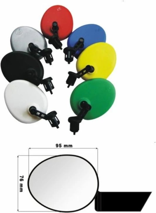 Pasqyrë biçiklete Yakimasport, e zezë