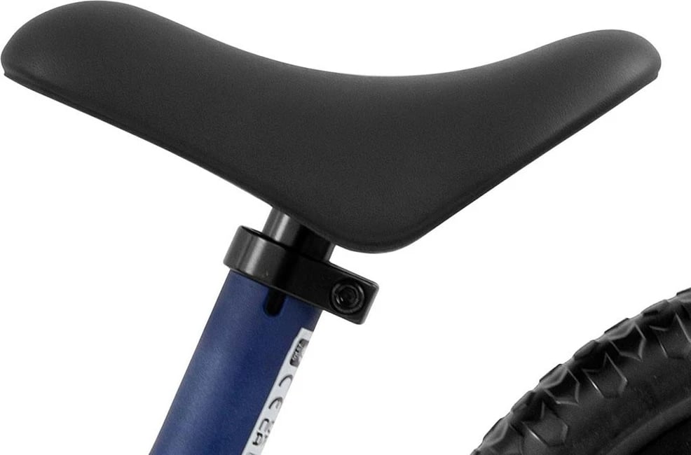 biçikletë pa pedale, Milly Mally Ranger Flash, 12", kornizë kompozite, goma EVA me LED, sedile e rregullueshme, blue navy