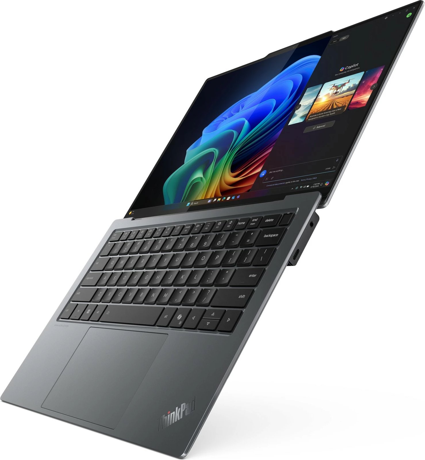 Laptop Lenovo ThinkPad X9-14 Gen 1 Copilot+ PC, Intel Core Ultra 5, 32GB RAM, 512GB SSD, 14 inç, gri