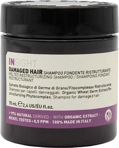 Shampon për femra INSIGHT Damaged Hair Concentrated, 70ml Shampon për femra INSIGHT Damaged Hair Concentrated, 70ml