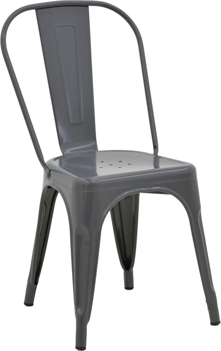 Karrige Utopia metalike, ngjyrë antraciti, 44x44x85cm