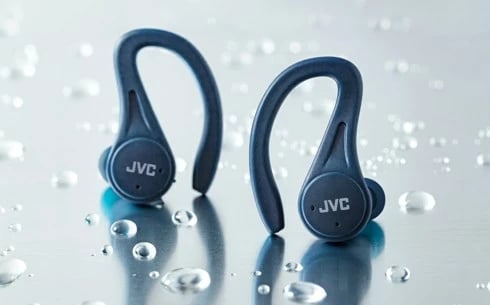 Kufje JVC HA-EC25TAU True Wireless, për sport, Blu