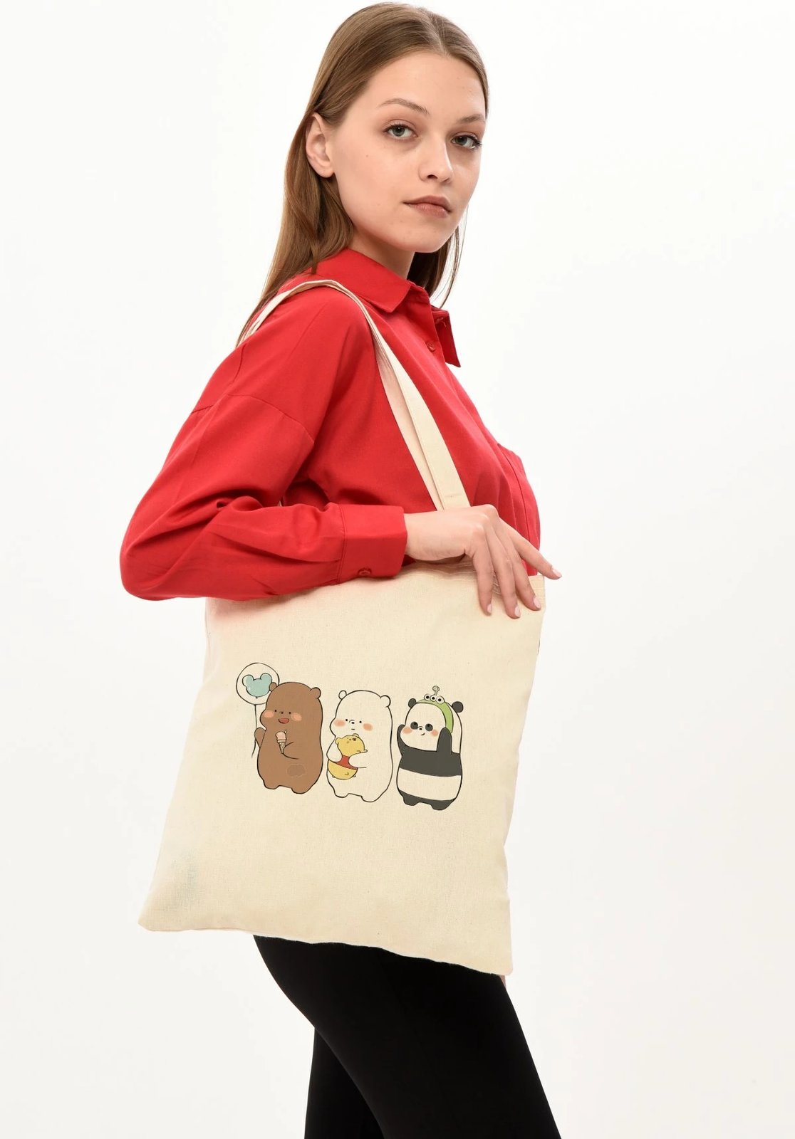 Çantë tote Zoozie Bags, krem, 1021