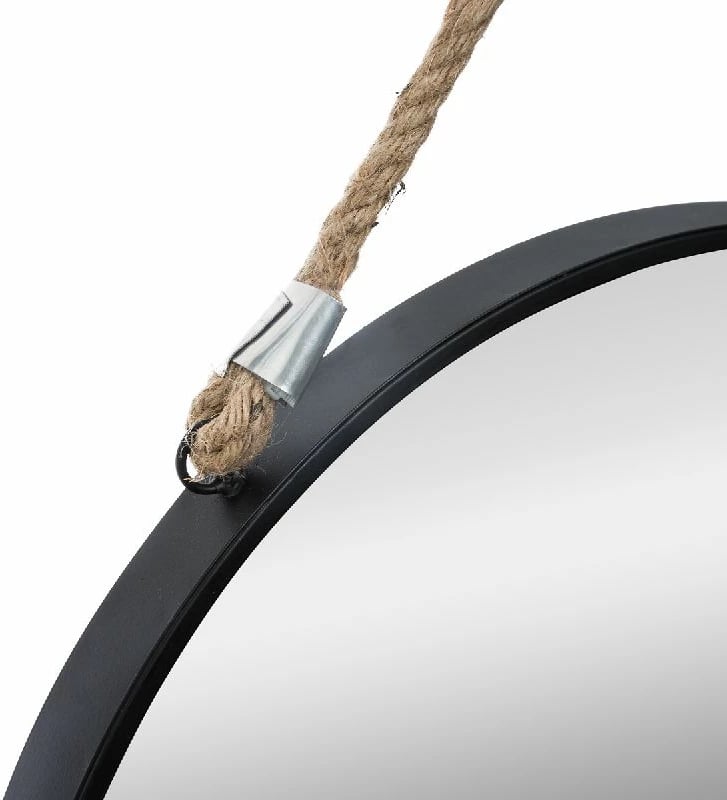 Pasqyrë PWD-0074 metalike e zezë 38x3x38cm