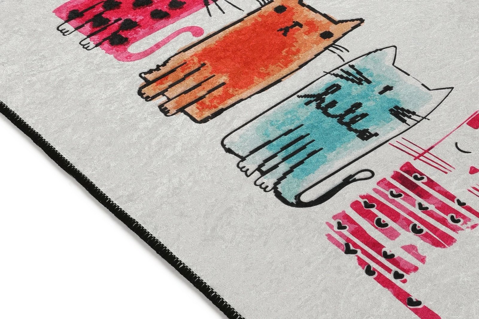 Qilim (60 x 90) Conceptum Hypnose, Baby Cats DJT