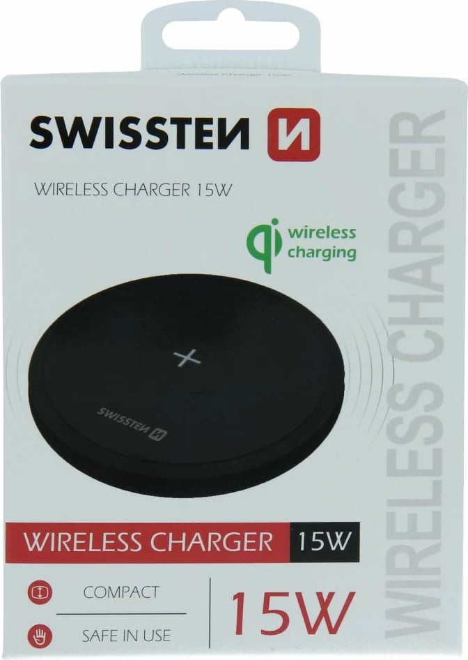 Karikues për celular Swissten, USB-C, Wi-Fi, e zezë
