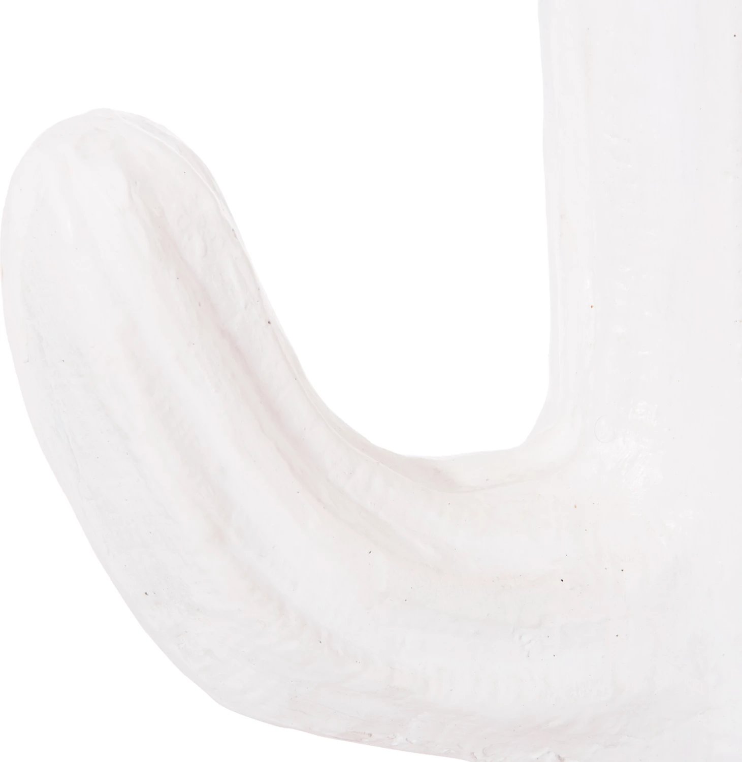 Kaktus dekorativ në dysheme, MDF, ngjyrë e bardhë, 42x30x74H cm