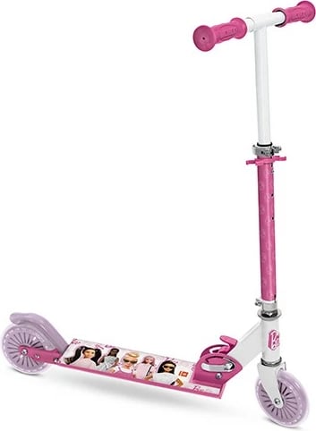 Trotinet fëmijësh, Barbie Artyk 180813, rrota gome 12 cm, timon i rregullueshëm 56–86 cm, ngarkesë max 50 kg, rozë