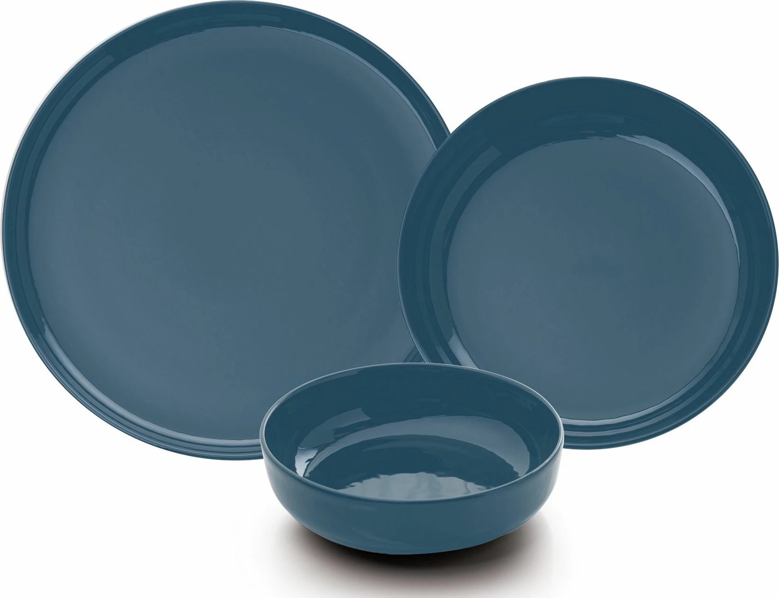 Set enësh për drekë (12 copë), Hermia, MOD12Y1A740925, ngjyrë blu e errët