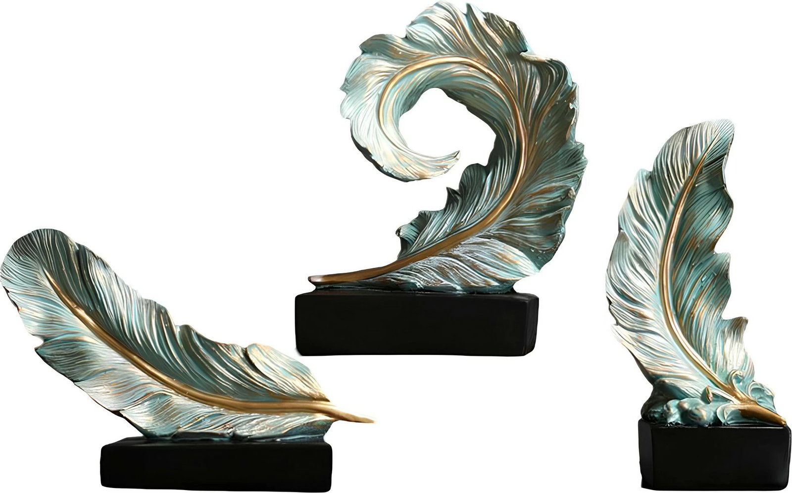 Set dekorativ prej 3 pjesësh, Evila Originals, ngjyrë mint, CY0367 Set dekorativ prej 3 pjesësh, Evila Originals, ngjyrë mint, CY0367