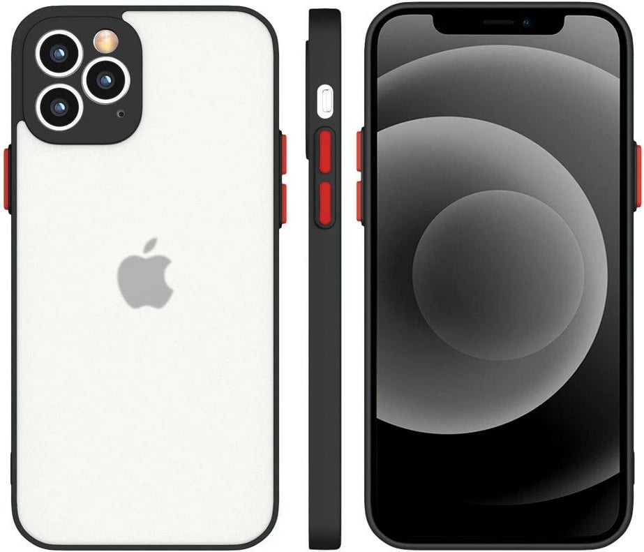 Mbështjellës Hurtel Milky Case për Samsung Galaxy A42 5G, silikon, gjysmë-transparent, zi