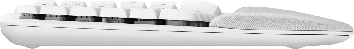 Tastierë Logitech Wave Keys për Mac, Full-size, Wireless, Bluetooth, Membranë, QWERTZ, Bardhë