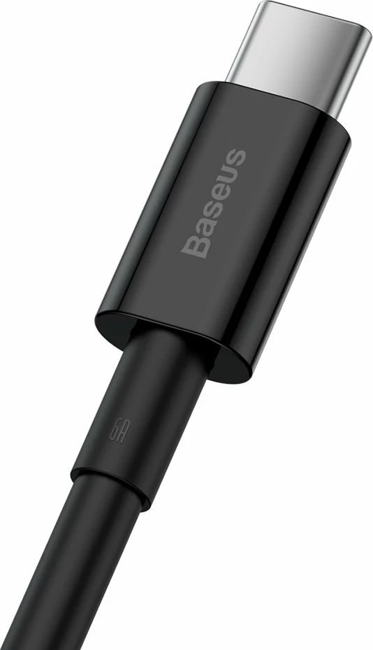 Kabllo karikimi dhe të dhënash Baseus Superior CATYS-01, USB në USB-C, 1m, 66W, e zezë