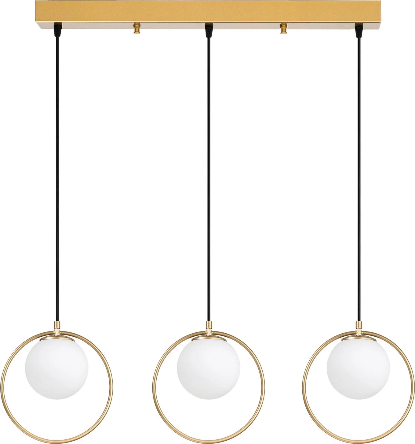 Llambë tavani Opviq Dolunay, ngjyrë ari, 96x15x126cm