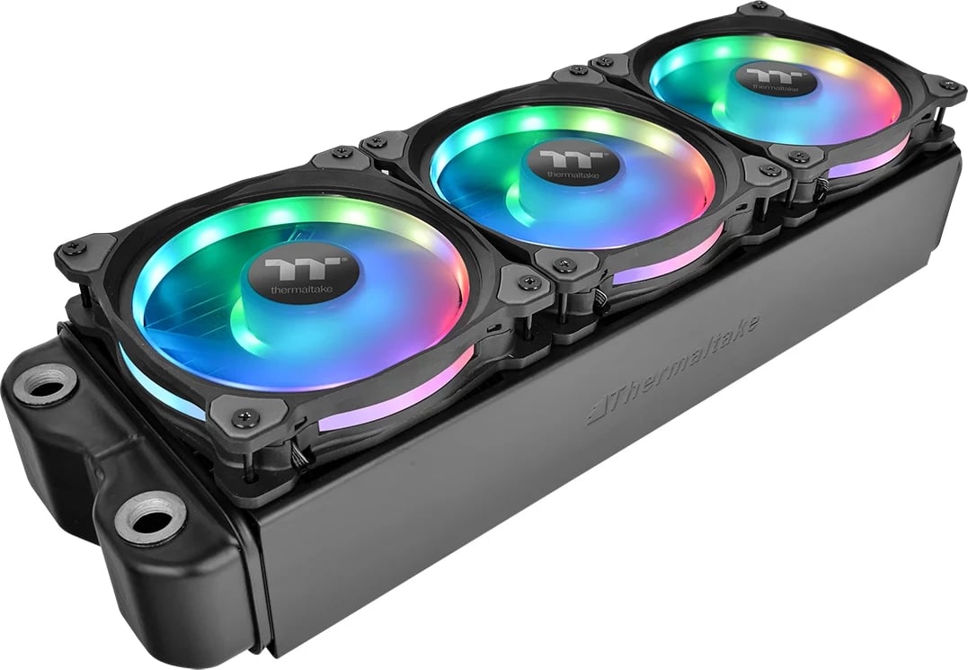 Ventilatorë RGB Thermaltake Riing Duo 12, 3 copë, 120mm, i zi