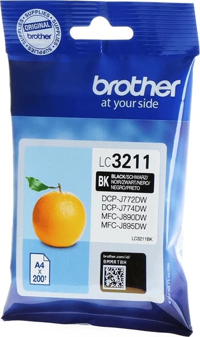 Fishek boje, Brother LC-3211BK, 200 faqe, standard, i zi