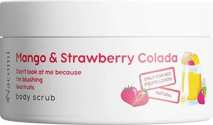 Skrab për trup për femra Nacomi Mango dhe Luleshtrydhe 100ml