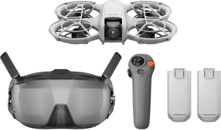 Drone FPV, DJI Neo Motion Fly More Combo CP FP 00000186 05, me syze FPV dhe kontrollues Motion, 2 bateri, Fly More Combo set, Black