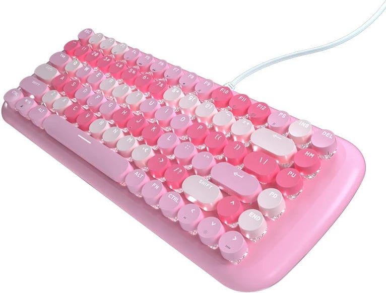 Tastierë mekanike MOFII Candy M me kabllo, 84 taste, rozë