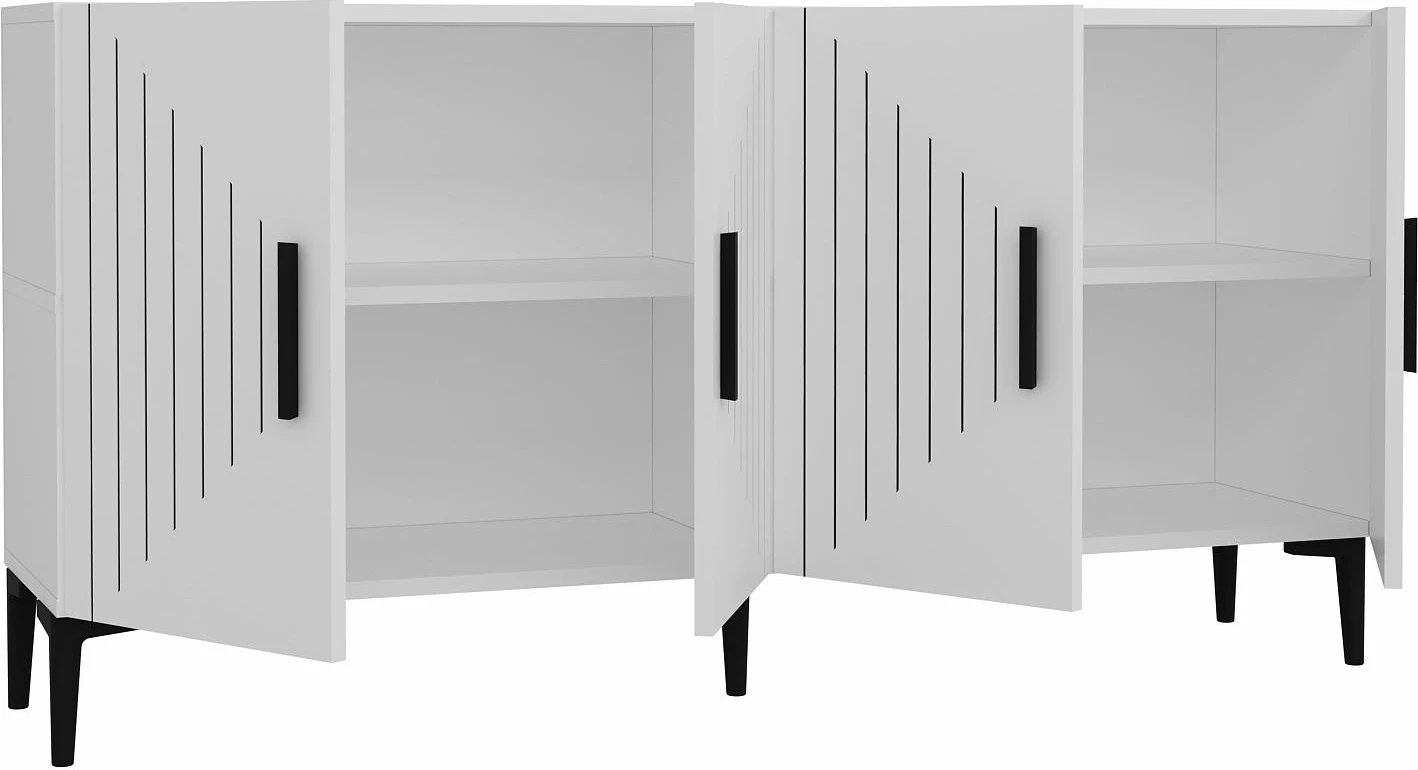 Konsolë Skye Decor, e bardhë, Poyraz