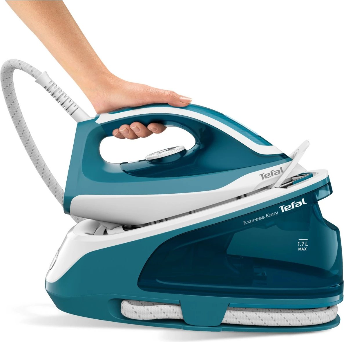 Hekur Tefal Express Easy SV6131, 2200 W, 1.7 L, Bardhë, Blu