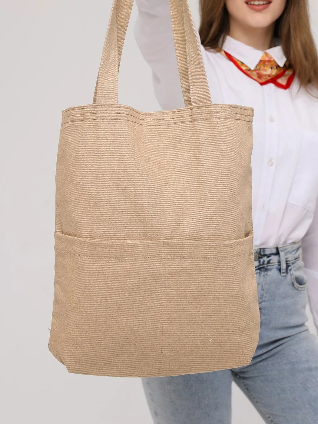 Çantë tote Zoozie Bags, 2072, bezhë