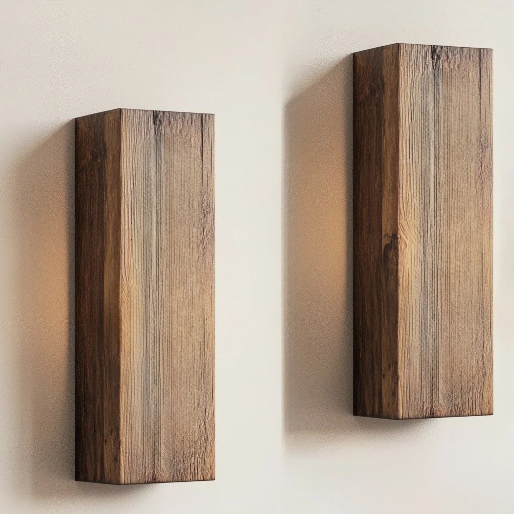 Raf dekorativ prej druri për mur, Skye Decor, Raf281 (2 copë)