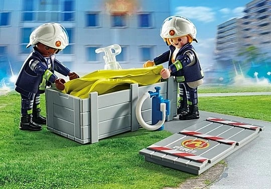 Set lodrash Playmobil Action Heroes 71465, zjarrfikës me jastëk ajri, 13 pjesë