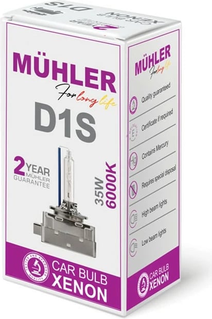 Lampa D1s 6000k Kuti  Muhler