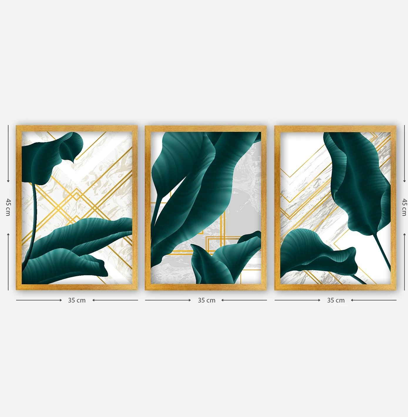 Pikturë dekorative me kornizë (3 copë), Wallity, 3AC177